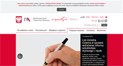 Desktop Screenshot of nauka.gov.pl