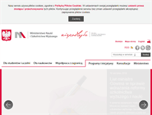 Tablet Screenshot of nauka.gov.pl