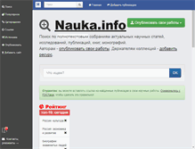 Tablet Screenshot of nauka.info